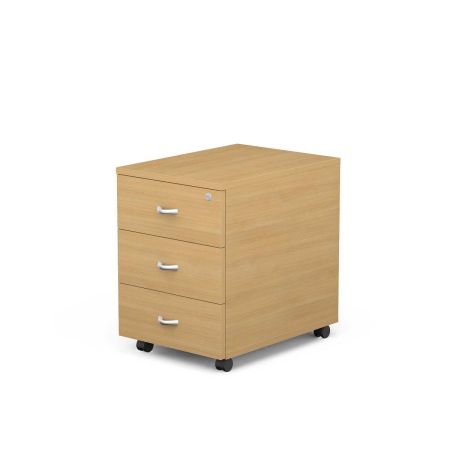 Caisson mobile 3 tiroirs - chêne