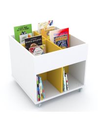 Bac à albums Everna™ mobile 4 cases moyen