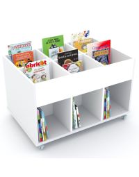 Bac à albums Everna™ mobile 6 cases moyen
