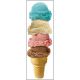 Marque-page - cornet de glaces (lot/100)