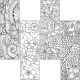 Marque-pages à  colorier - modèle 3 (fleurs)