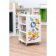 Bibliothèque mobile Everna™ émojis H1200 mm - blanc kaolin