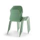 Chaise Klik piètement métal - vert pastel