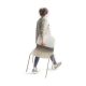 Chaise Klik piètement métal - taupe