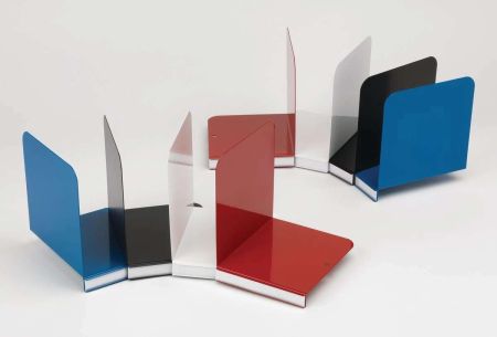 Serre-livres gauche avec porte-étiquettes intégré