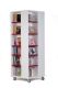 Tour à livres/mangas mobile Everna™ 1700 mm (H) - blanc/rose fuchsia 