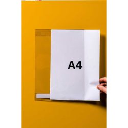 Affichage PVC flexible A4 Portrait auto-adhésif