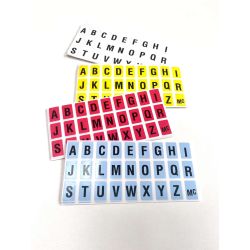 Etiquettes Alphabet 20 x 13 mm