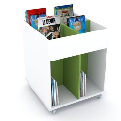 Bac à BD Everna™ mobile 4 cases haut